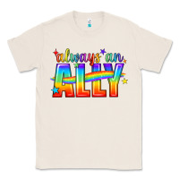 Natural Always An Ally Pride LGBTQ Classic Tee - BundleAndBundleShop
