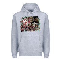 Heather Grey girl boss Premium Hoodie - SublimationCraftShop