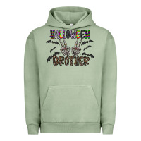 Pigment Oil Green halloween brother Urban Hoodie - CowhideDigitalArt