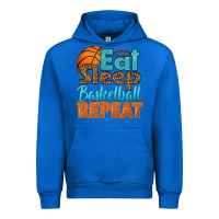 Cobalt eat sleep basketball repeat Urban Hoodie - HRA Design Shop