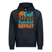 Navy eat sleep basketball repeat Urban Hoodie - HRA Design Shop