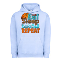 Pigment Grape Ice eat sleep basketball repeat Urban Hoodie - HRA Design Shop