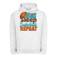 Pigment Lunar Rock eat sleep basketball repeat Urban Hoodie - HRA Design Shop
