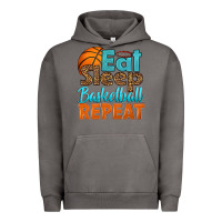Pigment Tornado eat sleep basketball repeat Urban Hoodie - HRA Design Shop