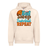 Sandshell eat sleep basketball repeat Urban Hoodie - HRA Design Shop