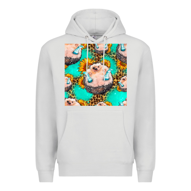 Hedgehog Western Seamless Pattern Premium Hoodie by HRA Design Shop | Teevron