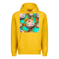 Lemon hedgehog western seamless pattern Premium Hoodie - HRA Design Shop