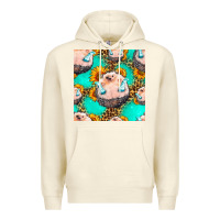 Sandshell hedgehog western seamless pattern Premium Hoodie - HRA Design Shop