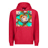 Cardinal hedgehog western seamless pattern Premium Hoodie - HRA Design Shop