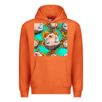 Carrot hedgehog western seamless pattern Premium Hoodie - HRA Design Shop