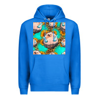 True Royal hedgehog western seamless pattern Premium Hoodie - HRA Design Shop