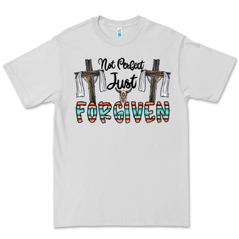 No Perfect Just Forgiven Premium Tee by CowhideDigitalArt | Teevron