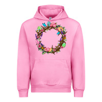 Fuchsia Pink Crown of thorns Easter Day Urban Hoodie - Neo Western