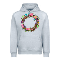 Heather Grey Crown of thorns Easter Day Urban Hoodie - Neo Western
