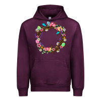 Mauve Wine Crown of thorns Easter Day Urban Hoodie - Neo Western
