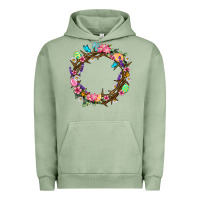 Pigment Oil Green Crown of thorns Easter Day Urban Hoodie - Neo Western