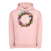 Pigment Salmon Crown of thorns Easter Day Urban Hoodie - Neo Western