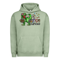 Pigment Oil Green autism awareness Urban Hoodie - SublimationCraftShop