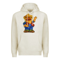 Oatmeal Heather scarecrow Premium Hoodie - FaDigitalArtStudio