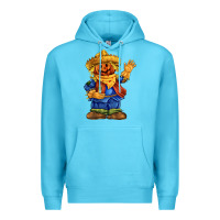 Ocean Blue scarecrow Premium Hoodie - FaDigitalArtStudio