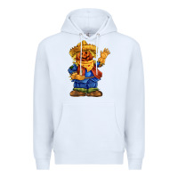White scarecrow Premium Hoodie - FaDigitalArtStudio