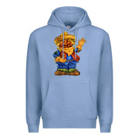 Colony Blue scarecrow Premium Hoodie - FaDigitalArtStudio