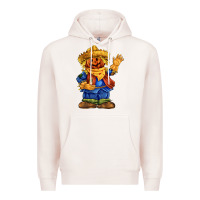 Pale Pink scarecrow Premium Hoodie - FaDigitalArtStudio