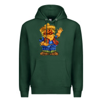 Sports Green scarecrow Premium Hoodie - FaDigitalArtStudio
