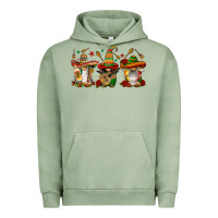 Pigment Oil Green mexican gnomies Urban Hoodie - FaDigitalArtStudio