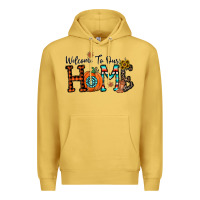 Antique Gold welcome to our home Premium Hoodie - CowhideDigitalArt