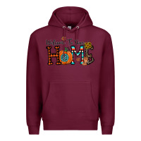 Burgundy welcome to our home Premium Hoodie - CowhideDigitalArt