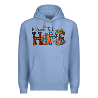 Colony Blue welcome to our home Premium Hoodie - CowhideDigitalArt
