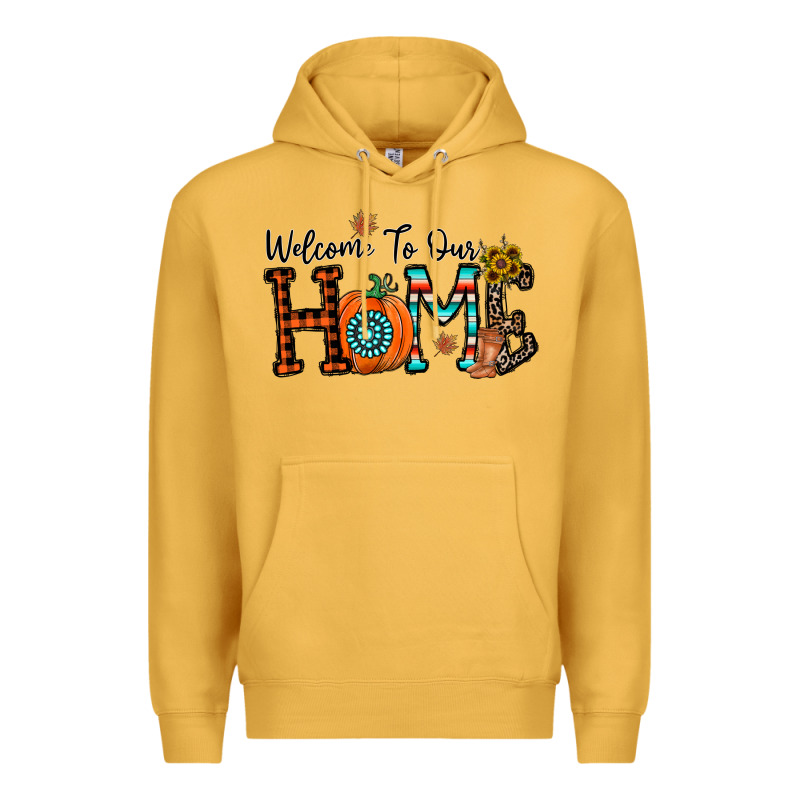 Welcome To Our Home Premium Hoodie by CowhideDigitalArt | Teevron