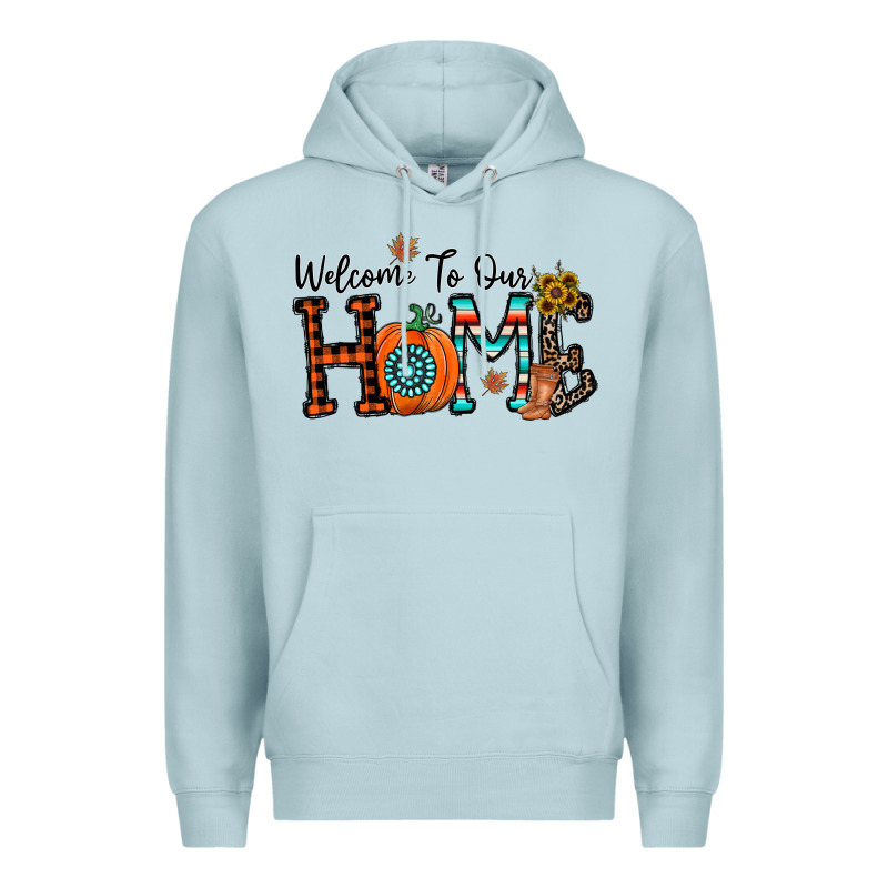 Welcome To Our Home Premium Hoodie by CowhideDigitalArt | Teevron