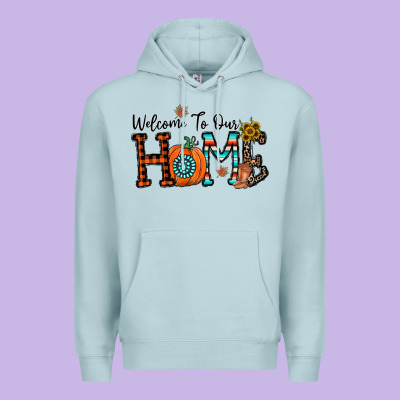 Welcome To Our Home Premium Hoodie Designed By Cowhidedigitalart