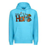 Ocean Blue welcome to our home Premium Hoodie - CowhideDigitalArt