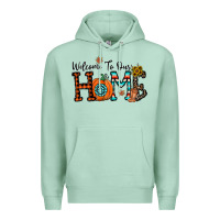 Seafoam welcome to our home Premium Hoodie - CowhideDigitalArt
