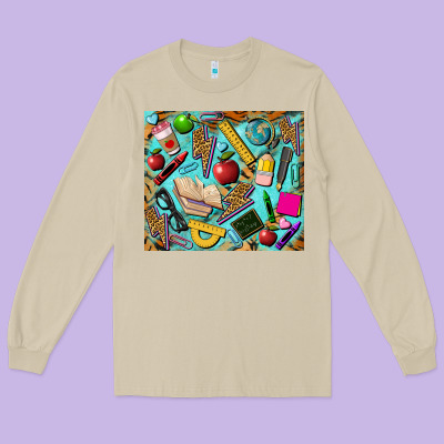 Teacher Tumbler Long Sleeve Tee Designed By Barkaloodesign