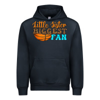Navy little sister biggest fan Urban Hoodie - HRA Design Shop