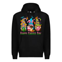 Black Happy Easter Day gnomies Premium Hoodie - Neo Western