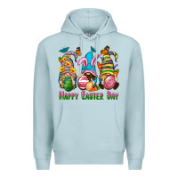 Blue Mist Happy Easter Day gnomies Premium Hoodie - Neo Western