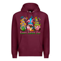 Burgundy Happy Easter Day gnomies Premium Hoodie - Neo Western