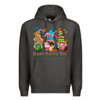 Charcoal Heather Happy Easter Day gnomies Premium Hoodie - Neo Western
