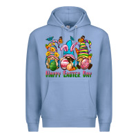 Colony Blue Happy Easter Day gnomies Premium Hoodie - Neo Western