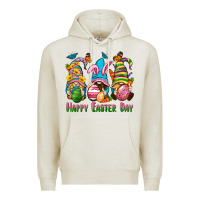 Oatmeal Heather Happy Easter Day gnomies Premium Hoodie - Neo Western