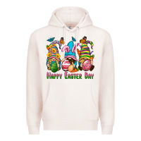 Pale Pink Happy Easter Day gnomies Premium Hoodie - Neo Western