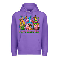 Purple Happy Easter Day gnomies Premium Hoodie - Neo Western