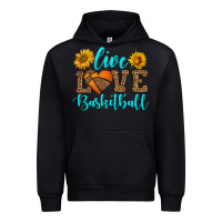 Black live love basketball Urban Hoodie - HRA Design Shop