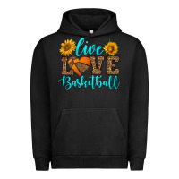 Pigment Black live love basketball Urban Hoodie - HRA Design Shop