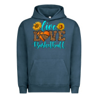 Pigment Midnight Navy live love basketball Urban Hoodie - HRA Design Shop